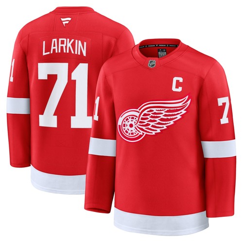 Herren Fanatics Dylan Larkin rot Detroit Red Wings Heim Premium Trikot