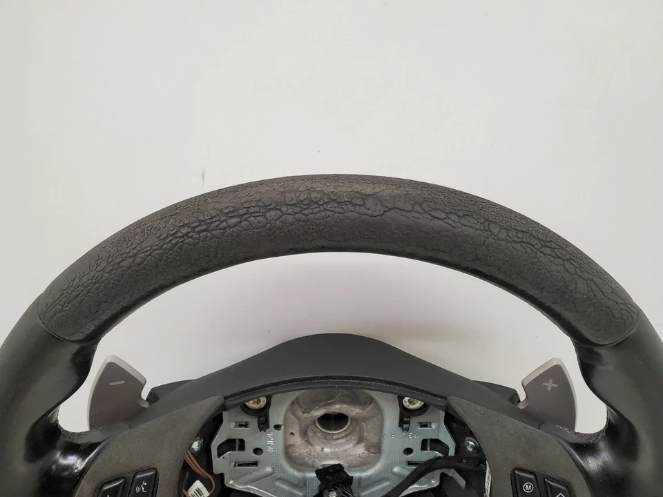 ✅ 08-13 OEM BMW M3 E90 E92 E93 DCT Volante Deportivo Cuero con Palancas de Cambio * Foto 2 de 4
