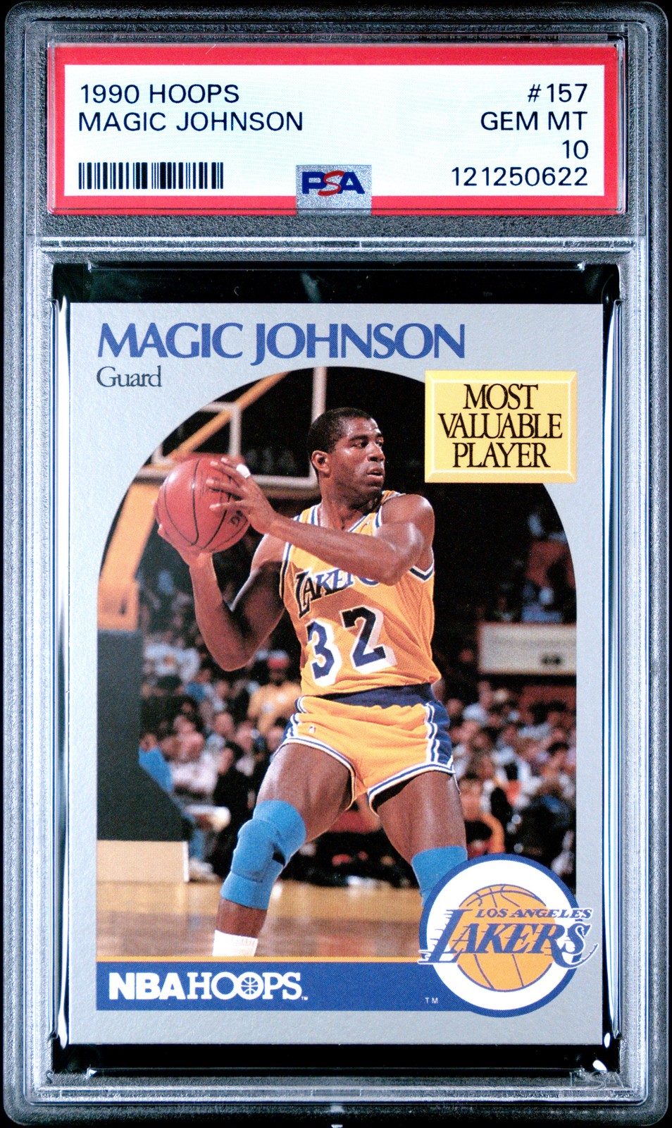 1990 HOOPS #157 MAGIC JOHNSON PSA 10
