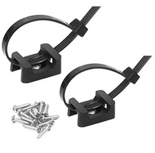 150 Pcs Cable Zip Tie Base Saddle Type Mounts with 6 Inch & 0.19 Inch Cable T...