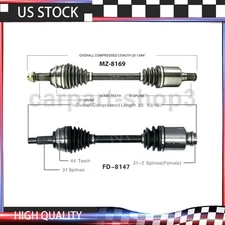 2 Front Left & Right CV Axle Shaft Fits Mazda CX-7 2.3L 2.5L