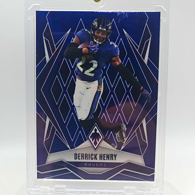 Panini 2025 Phoenix Football Derrick Henry Ravens Blue /50 Base Set #10