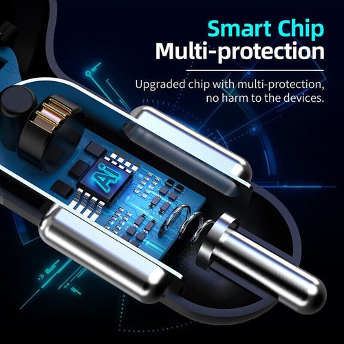 4 Port USB Fast Car Charger USB for Samsung IPhone Android Cell Phone - Picture 8 of 12