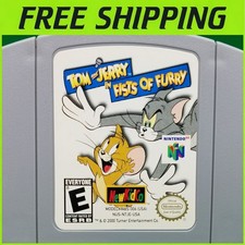 Tom and Jerry in Fists of Furry Nintendo 64 N64 Game Authentic Tested = Works
