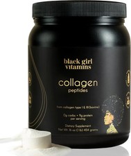 Black Girl Vitamins  Collagen Peptides Powder - Collagen for Skin, Hair Nai...