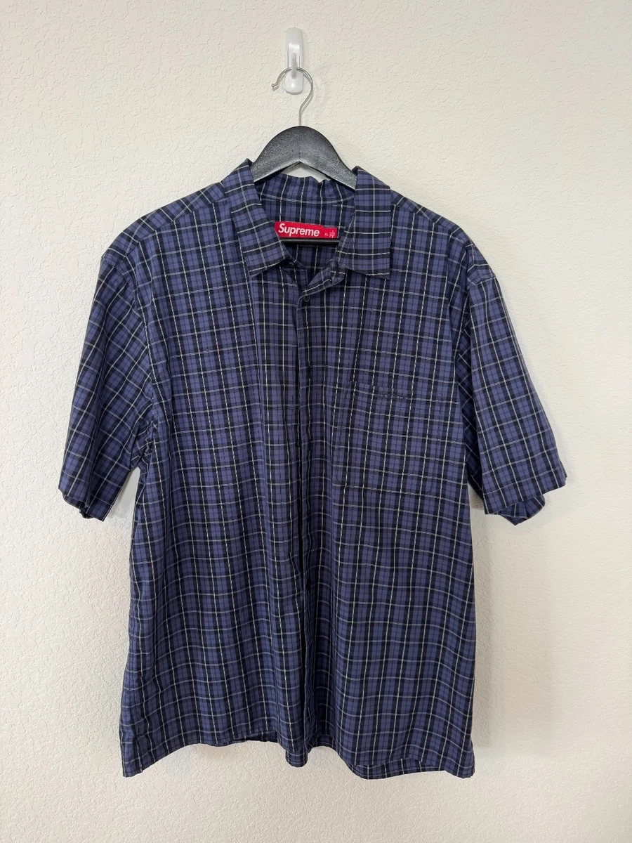 Supreme Short Sleeve Regular Fit Casual Button-Down Shirts for Men