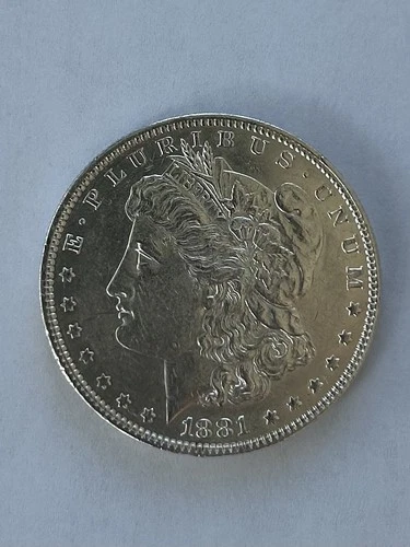 1881 BU GEM MORGAN SILVER DOLLAR UNC MS++ GENUINE U.S. MINT RARE COIN. BEAUTY