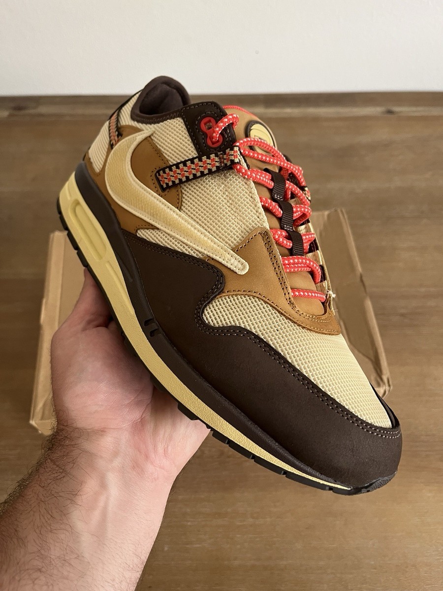 Size 13 - Nike Air Max 1 x Travis Scott Low Baroque Brown