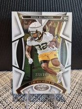 2023 Certified Lew Nichols III #134 Mirror # /399 (RC) Green Bay Packers 