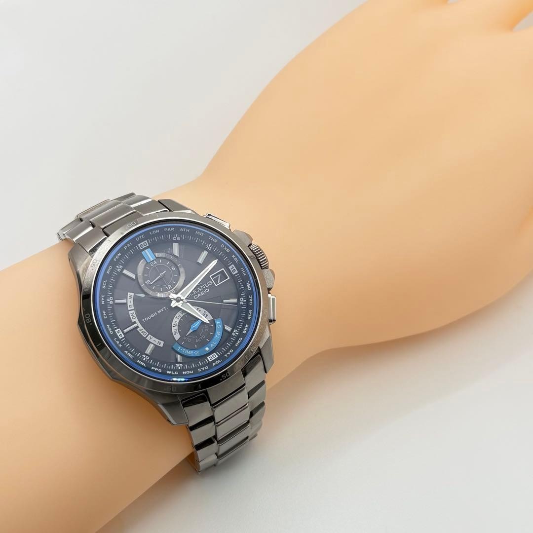 CASIO OCEANUS OCW-T1000 Titanium Tough Solar Radio Wave Multi-Band