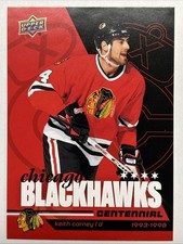 2025-26 25/26 Upper Deck Chicago Blackhawks Centennial #34 Keith Carney