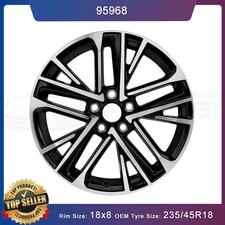18 X 8 Machined Black Alloy Replacement Wheel Rim 2025 2026 Toyota Camry95968