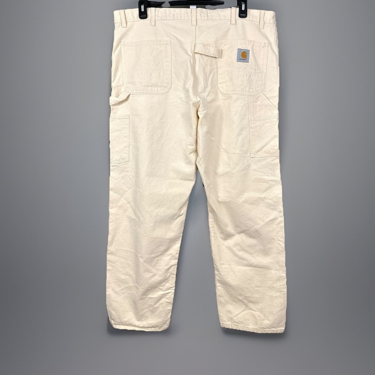 【期間限定】2004年 USA製 Carhartt painter pants Vintage Carhartt Pants Men 44x32 Drill Painter Carpenter B05 NAT