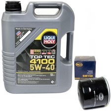 Motoröl Set LIQUI MOLY 5W-40 5 Liter + Ölfilter für Alfa Romeo Dacia Mercedes