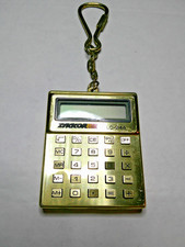 VINTAGE CALCULATOR KEYCHAIN ZYKKOR LC-244 MICRO TAIWON 80'S