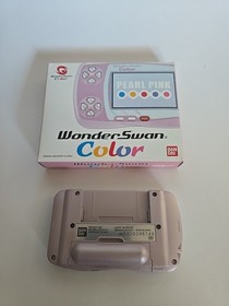 WonderSwan Color console pearl pink Bandai Cib