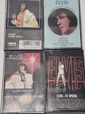 Lot Of 4 Elvis Presley Cassette Tapes