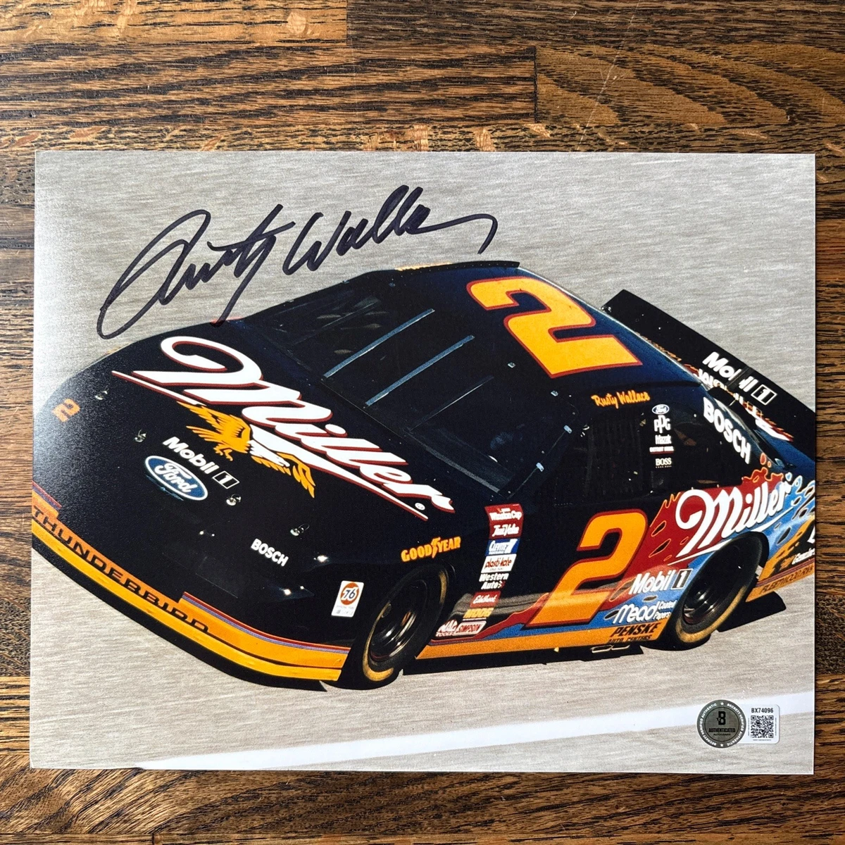 【PSA9】ラスティ・ウォレス① F1 25+ Rusty Wallace NASCAR Original Autographed Photos for sale