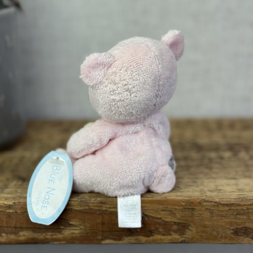 Blue Nose Friends Cuddles #49 - Mini Pink Bear Beanie With Flower Collectible 5" - Picture 5 of 6
