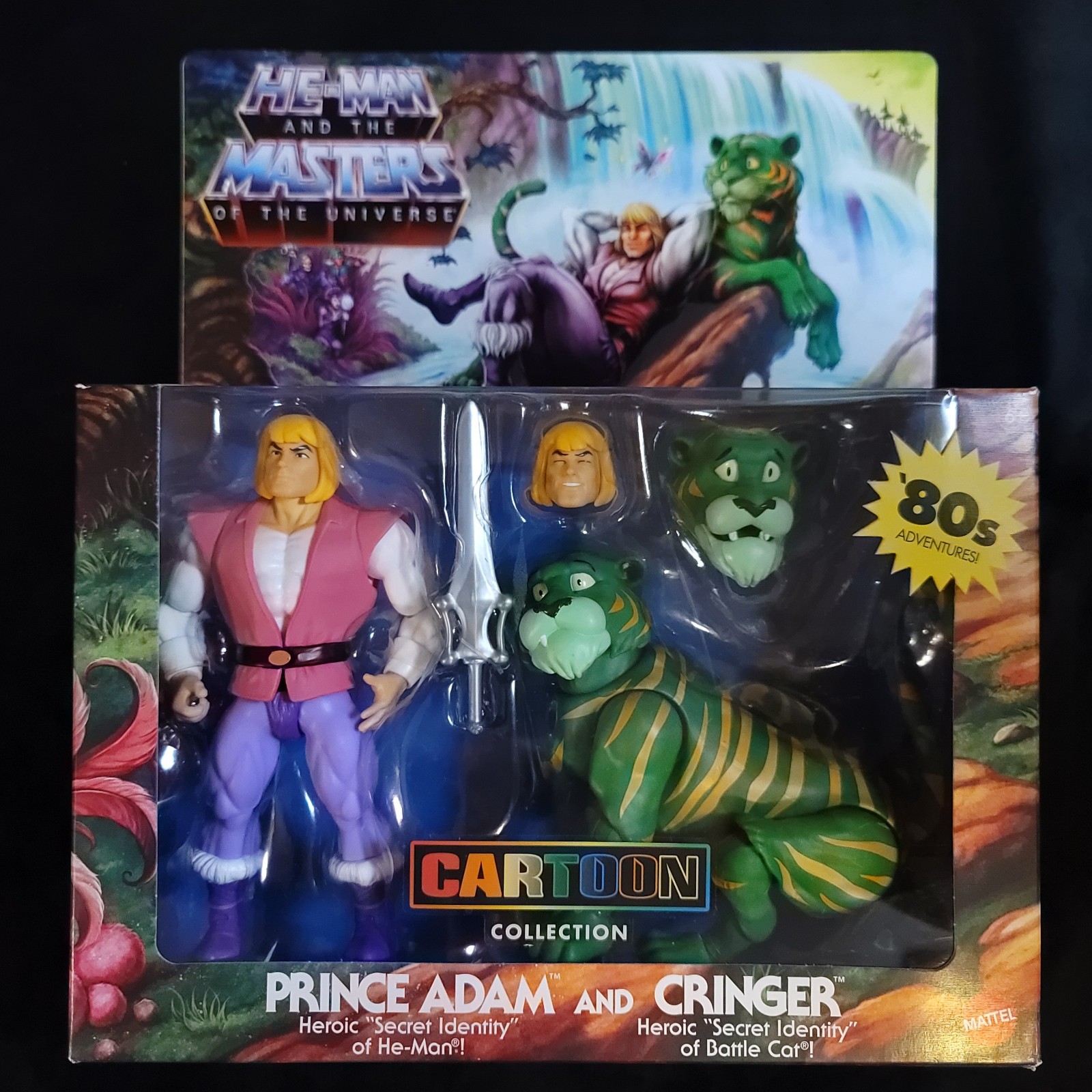 MOTU Masters of the Universe PRINCE ADAM & CRINGER Cartoon Collection MISB OOP 