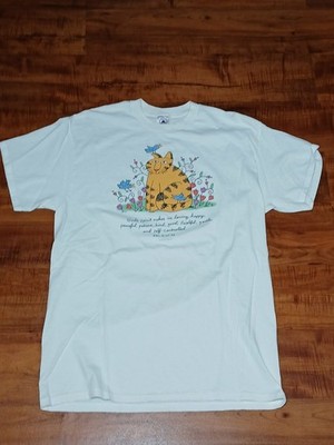 Vintage 1998 One Way Out Cat Cats Gal 5: 22-23 T Shirt XL Pets Peace Love Joy