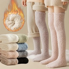 1 Pair Men Thickened Over The Knee Long Socks Breathable Warm Sweat-Absorbent