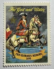 Ireland FOR GOD & ULSTER Irish Political Propaganda Poster Stamp Battle of BOYNE