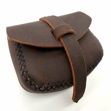 Medieval Leather Belt Pouch Viking Renaissance Bag Cosplay LARP Early American