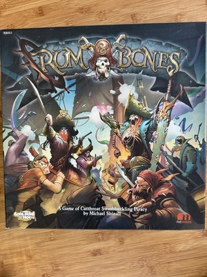 Rum & Bones Board Game First Edition, Swashbuckling strategy game, Never used