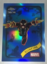 Sunfire 2025 Marvel Topps Chrome Blue Refractor #22 Serial # /299