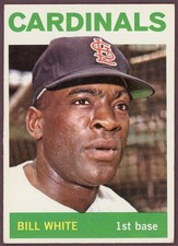 1964 Topps #240 Bill White - St. Louis Cardinals - Ex