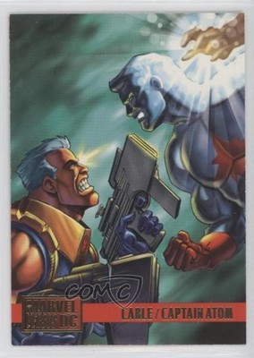 1995 Fleer DC Versus Marvel Cable vs Captain Atom #57 0ub8