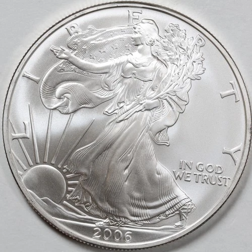 2006 American Silver Eagle (BU) in a Capsule - PRISTINE & AUTHENTIC!