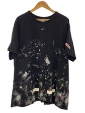 OFF-WHITE/Galaxy Brushed Arrow Short Sleeve Tee/OMAA002S20JER001/Black/XXL