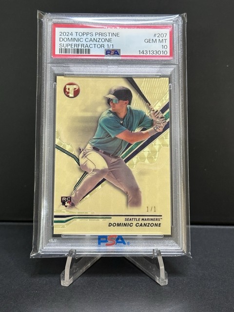 2024 Topps Pristine Rookie Dominic Canzone Superfractor 1/1 PSA 10 Gem Mint