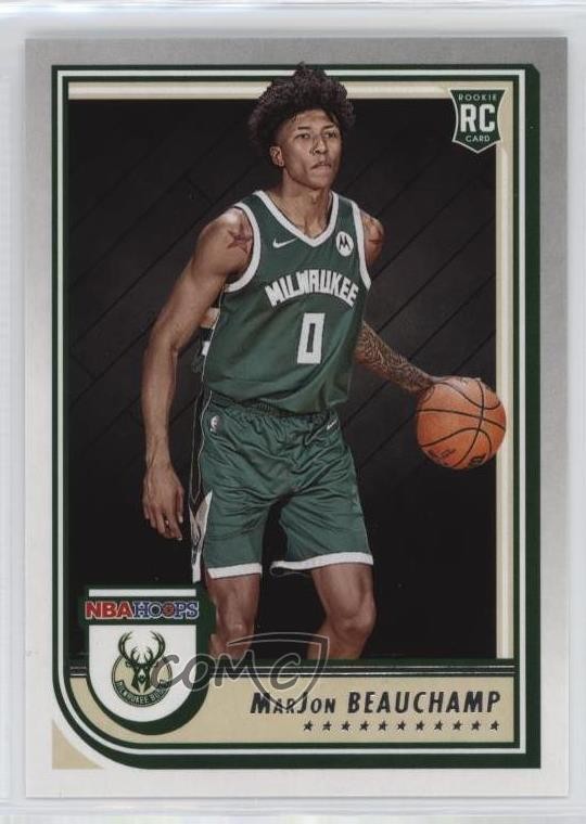 2022-23 Panini NBA Hoops Rookies MarJon Beauchamp #254 Rookie RC 0l1