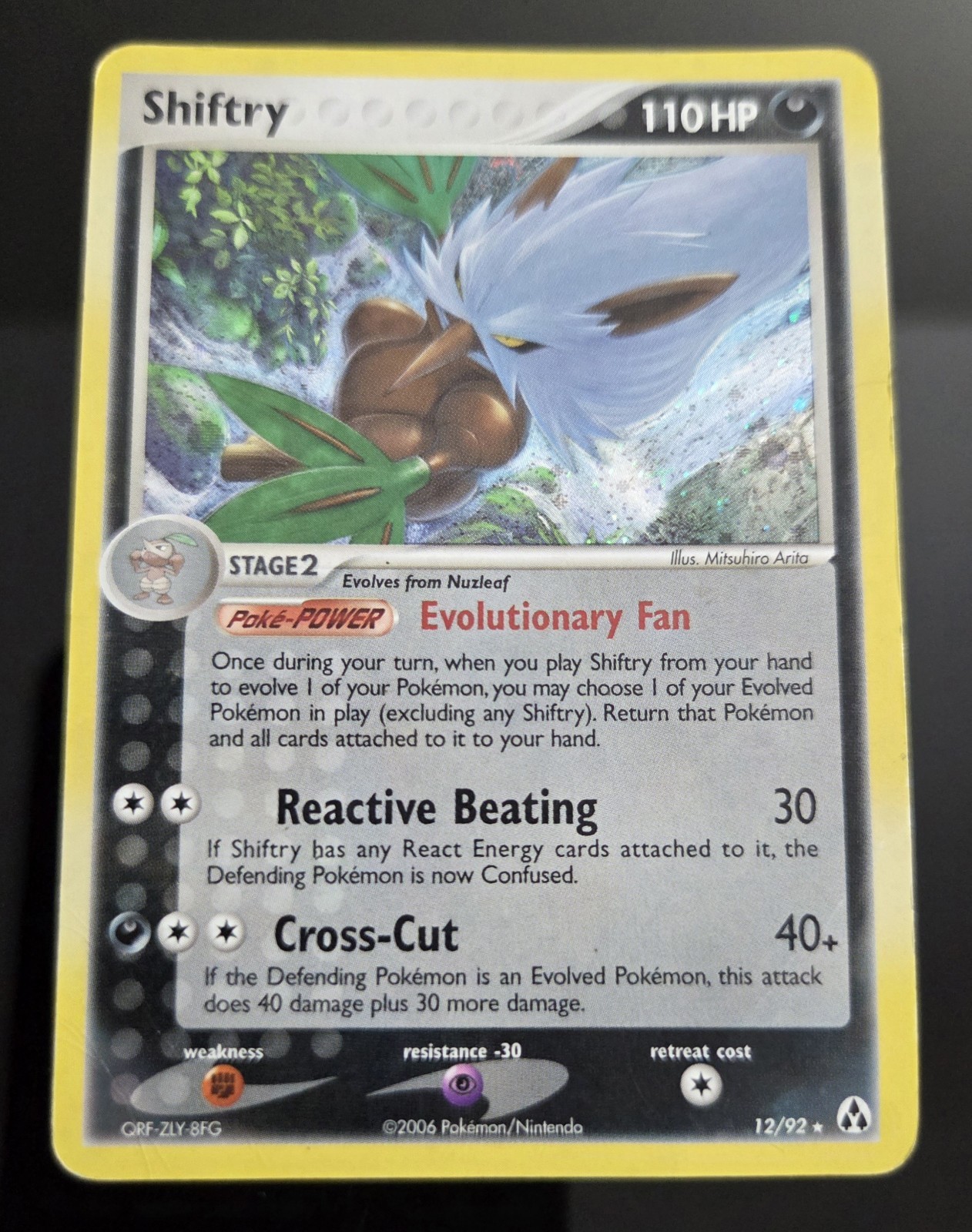 POKEMON SHIFTRY 12/92 EX LEGEND MAKER HOLO RARE STAGE 2 GRASS 110HP ENGLISH