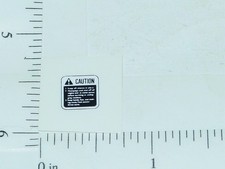 John Deere White/Black Caution Sticker JD-431