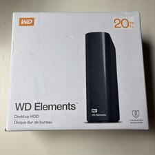 WD Elements 20TB USB 3.0 Desktop External Hard Drive WDBWLG0200HBK-NESN Black