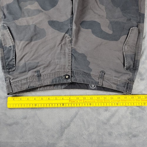 Volcom Shorts Herren Größe 34 grau Cargo Camouflage verstellbare Taille Limbo Lambo Knopf - Bild 17 von 23