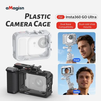 YINFONIC aMagisn for Insta360 Go Ultra Plastic Quick-release Multi-functional Frame Cage