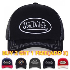 NEW Von-Dutch's Breathable Baseball Cap Embroidered Mesh Hats Trucker Hat Sports