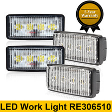 4x Led Headlights For Deere Tractor Lights Replace R161288 Re306510 Re37450