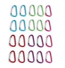 Aluminum Carabiner D Shape Buckle Pack, Keychain Clip, Spring Snap Key Chain ...