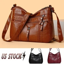 Multi Layer Crossbody Bag Mother's Bag Women Fashion Shoulder Bag PU Fabric