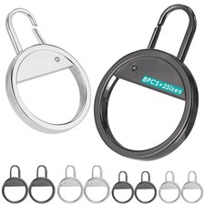Zipper Pull Replacement Small Hole Tab Repair 2 Sizes Black Silver