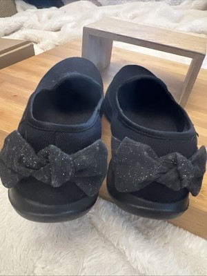 Skechers Go Walk 15381 Air Cooled GOGA MAT Gen 5 Slip On Sz 7 Black heel Bows