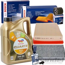 BOSCH FILTERSET+TOTAL 5W30 ÖL passend für FORD FIESTA 6 B-MAX JK ECOSPORT