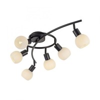 Deckenstrahler Schwarz Weiß Mit 4X E14 Led 3000 K Deckenlampe Wohnzimmer