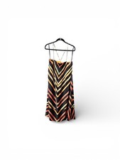 Anthropologie Women's Multicolor Runi Chevron Strappy Sundress Size Medium